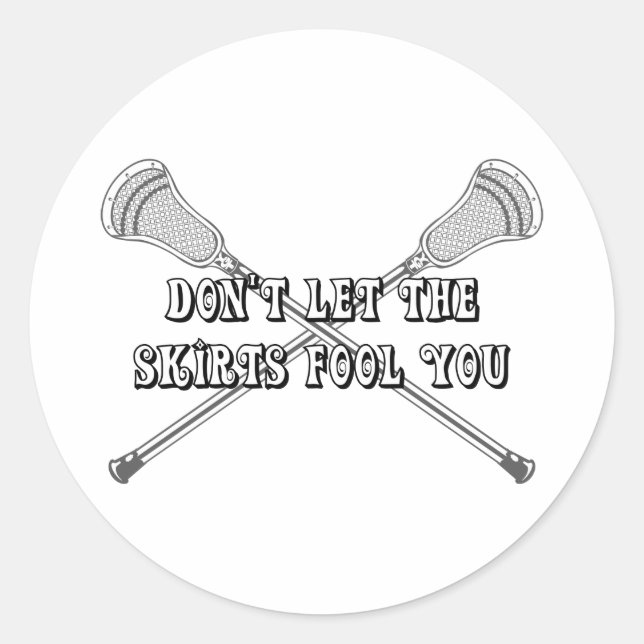Lacrosse Girls Fool Sticker (Vorderseite)