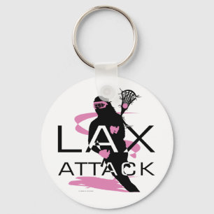 Lacrosse Girls LAX Attack Pink Schlüsselanhänger