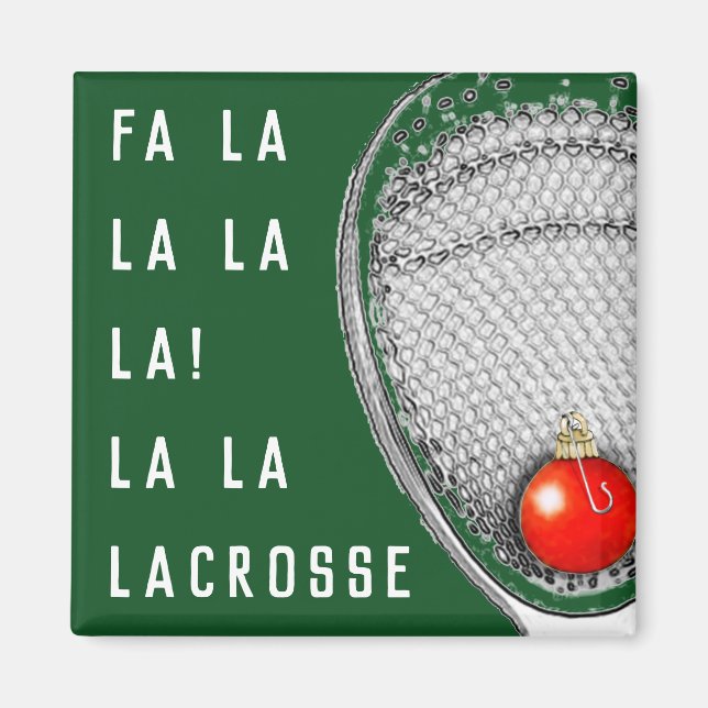 Lacrosse Goalie cadeaux Magnet (Devant)