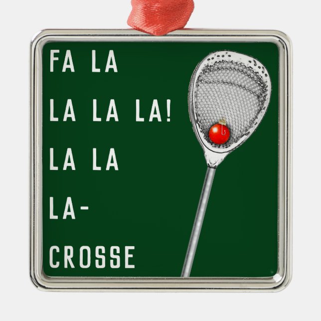Lacrosse Goalie Collectible Metal Ornament (Vorne)