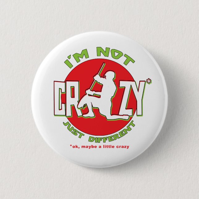 Lacrosse Goalie Design Button (Vorderseite)
