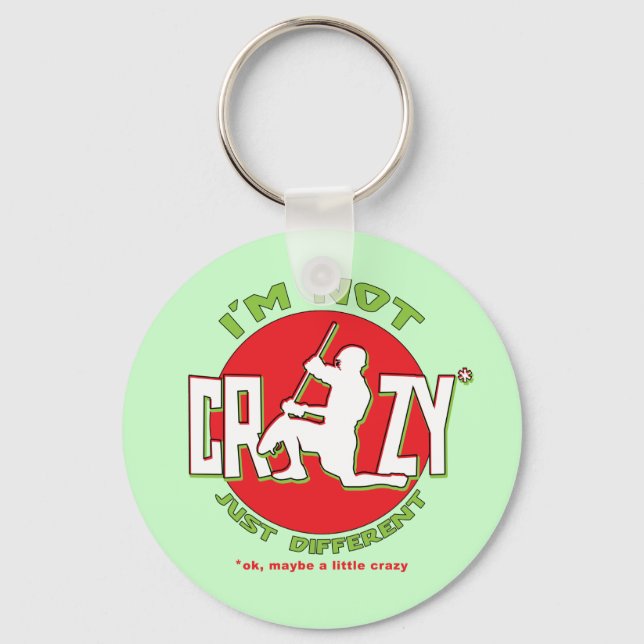 Lacrosse Goalie Design Keyring Schlüsselanhänger (Vorderseite)