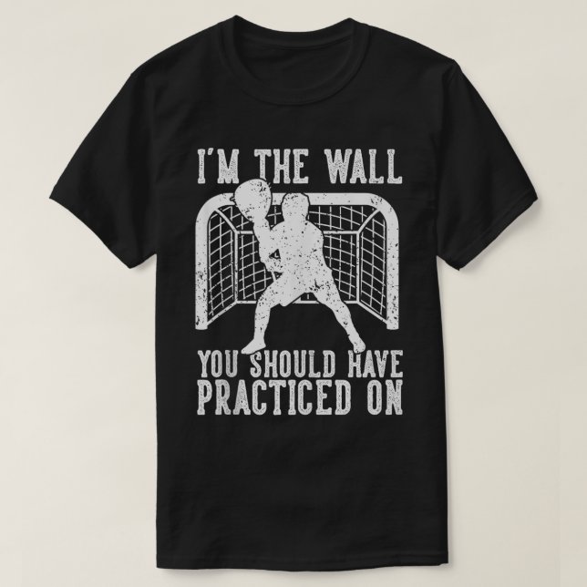 Lacrosse Goalie Funny T-Shirt (Design vorne)