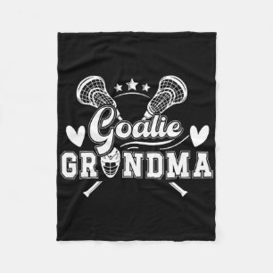 Lacrosse Goalie Grandma a Lacrosse Goalkeeper G Fleecedecke