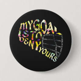 Lacrosse Goalie Mask Typografy Button