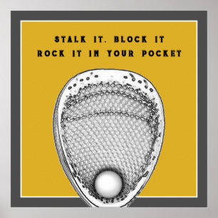 Lacrosse Goalie Poster