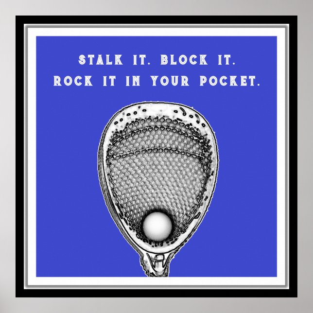 Lacrosse Goalie Poster (Vorne)