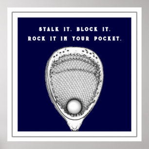 Lacrosse Goalie Poster