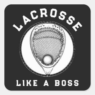 Lacrosse Goalie Quadratischer Aufkleber