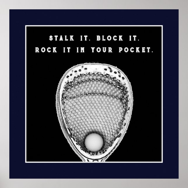 Lacrosse Goalie Quote Poster (Vorne)