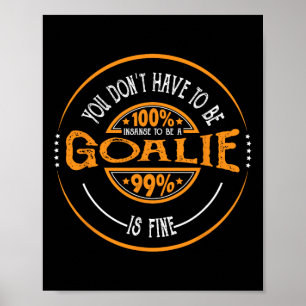 Lacrosse Goalkeeper Lax Player Lacrosse Goal Poster