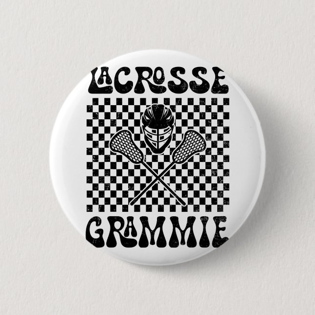 Lacrosse Grammie Lacrosse Lover Mütter Day Button (Vorderseite)