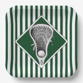 Lacrosse Green Team Party Paper Teller
