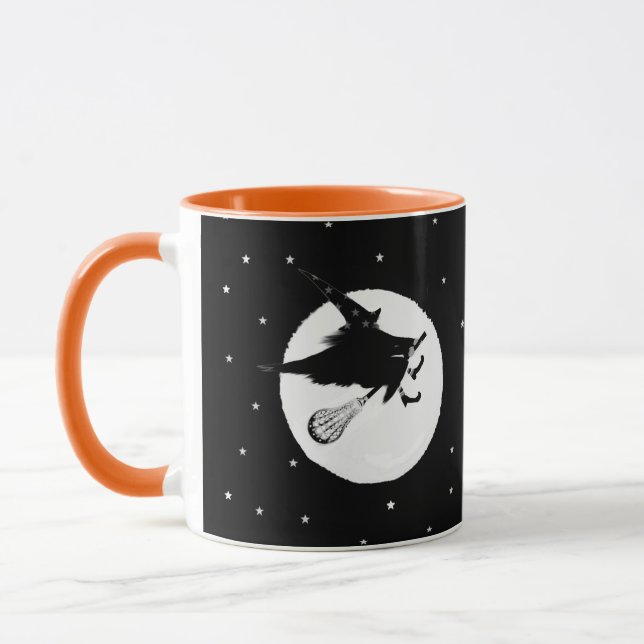 Lacrosse Halloween-Geschenk Tasse (Links)