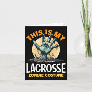 Lacrosse Halloween Zombie Matching Costume Karte