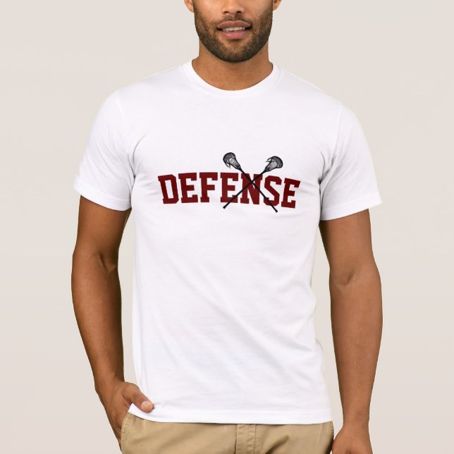 Lacrosse hält die Farben des Verteidigungsteams fe T-Shirt (Vorderseite)
