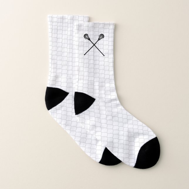 Lacrosse hält Net Team Players Sport Coach Spaß Socken (Paar)