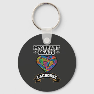 Lacrosse Heart Sticks Passion Sport Liebe Game Schlüsselanhänger