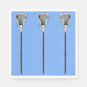 Lacrosse Hellblaue Teamservietten Serviette