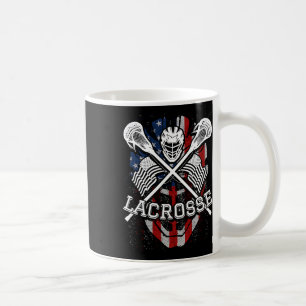 Lacrosse Helmet und Sticks Kaffeetasse