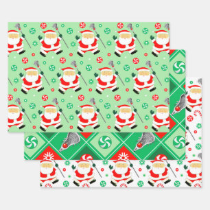 Lacrosse Holiday-Geschenk Geschenkpapier Set