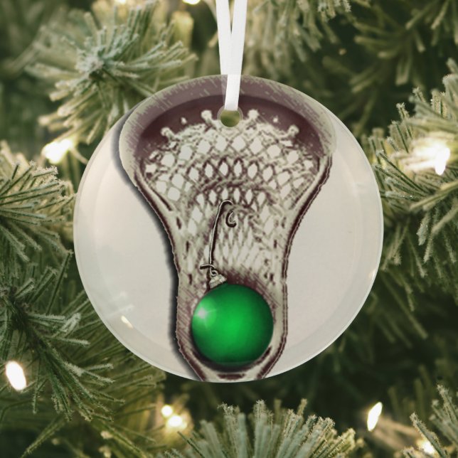 Lacrosse Holiday-Geschenk Ornament Aus Glas (InSitu)