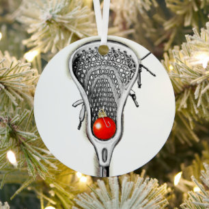 Lacrosse Holiday-Geschenk Ornament Aus Metall