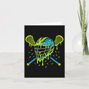 Lacrosse Ice Cream Tropfen Lax Boys Helm Stick You Karte
