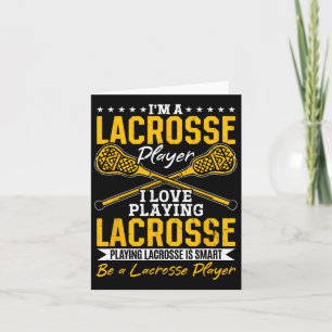 Lacrosse - Ich bin ein Lacrosse Player in der Lieb Karte