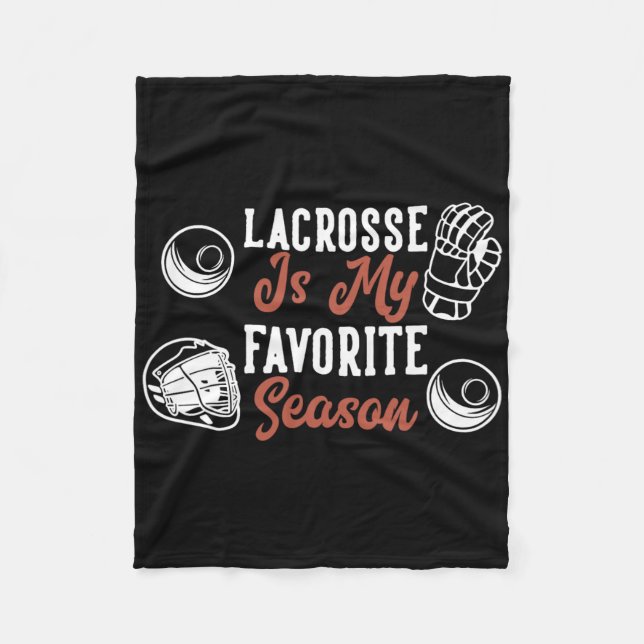 Lacrosse ist meine Lieblingssaison Fleecedecke (Vorderseite)