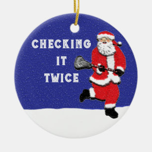 Lacrosse Keramik Ornament