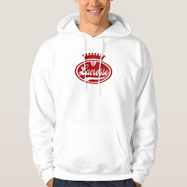 Lacrosse-Krone Hoodie (Vorderseite)
