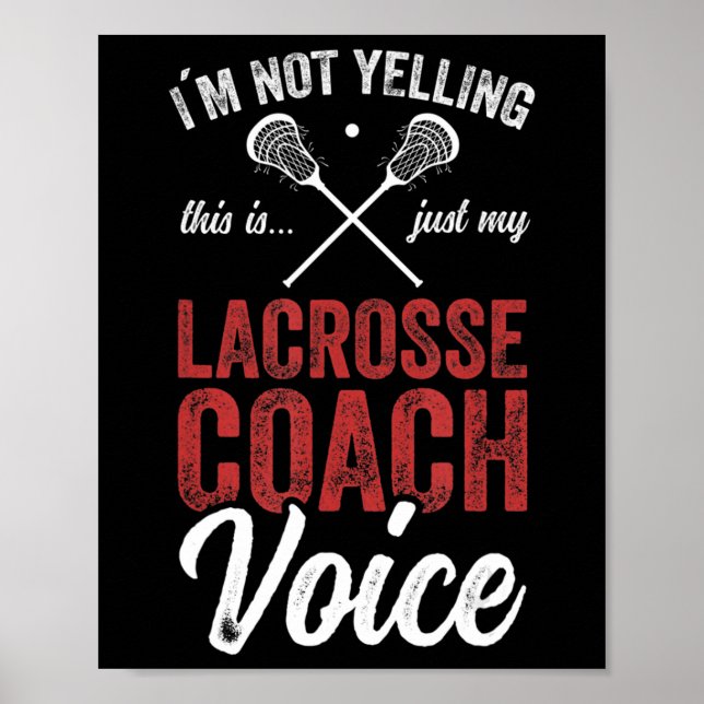 Lacrosse LAX American Flag Poster (Vorne)