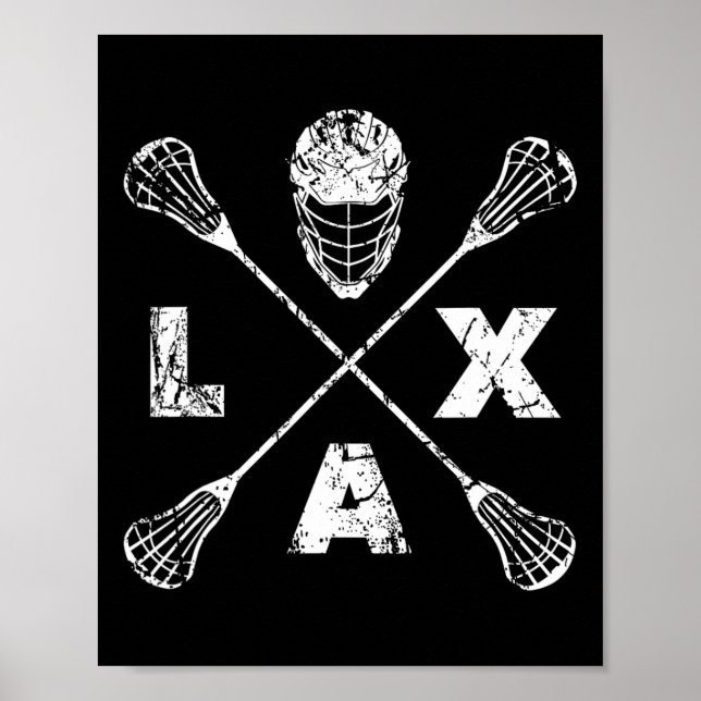 Lacrosse Lax Cross Axis Poster (Vorne)