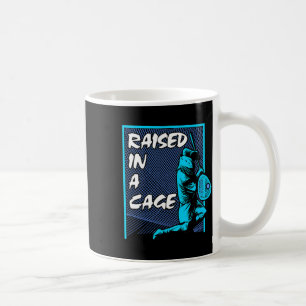 Lacrosse Lax Goalie wurde in einem Käfig erwachsen Kaffeetasse
