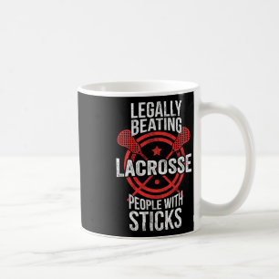 Lacrosse - Legale Beatmung von Menschen mit Stöcke Kaffeetasse