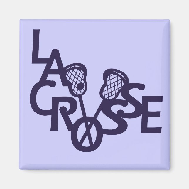 Lacrosse Letters Magnet (Vorne)