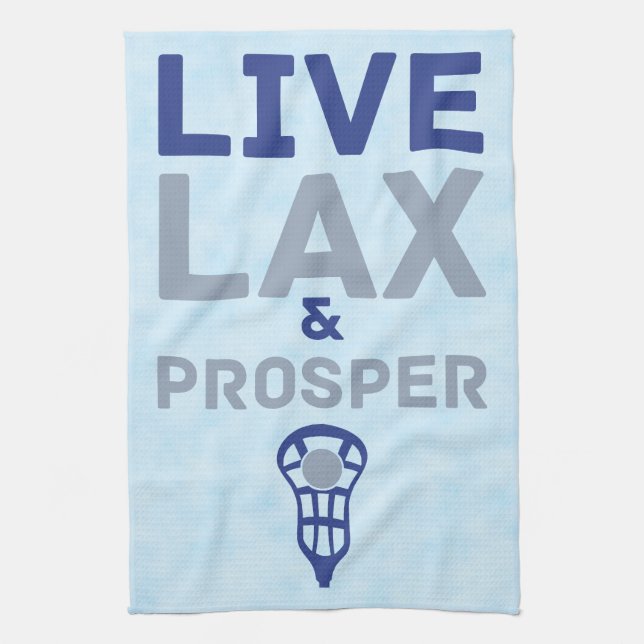 Lacrosse Live LAX und Prosper Geschirrtuch (Vertikal)