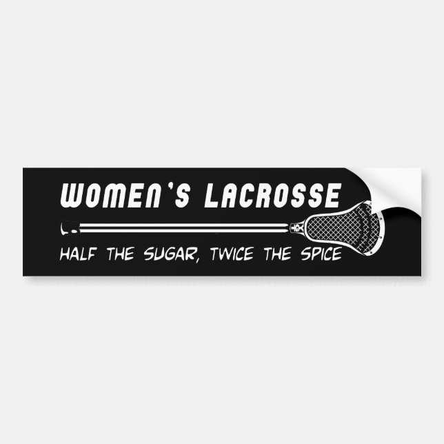 Lacrosse-Mädchen WomensLacrosseSS Autoaufkleber (Vorne)