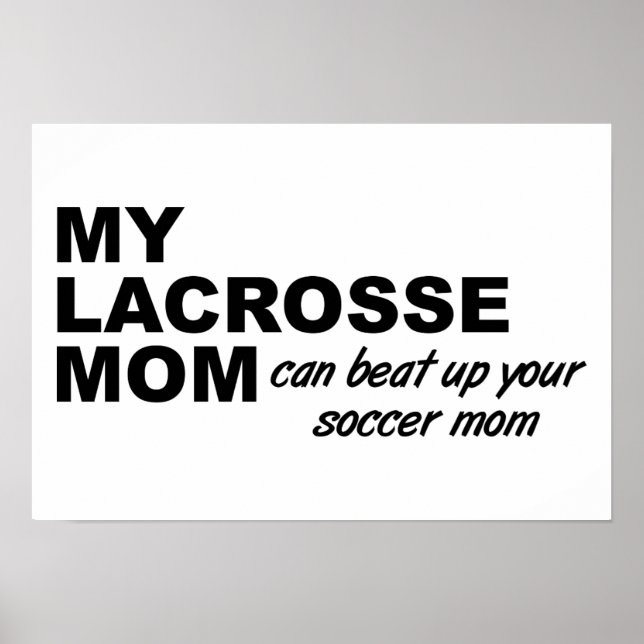 Lacrosse Mama Funny Poster (Vorne)
