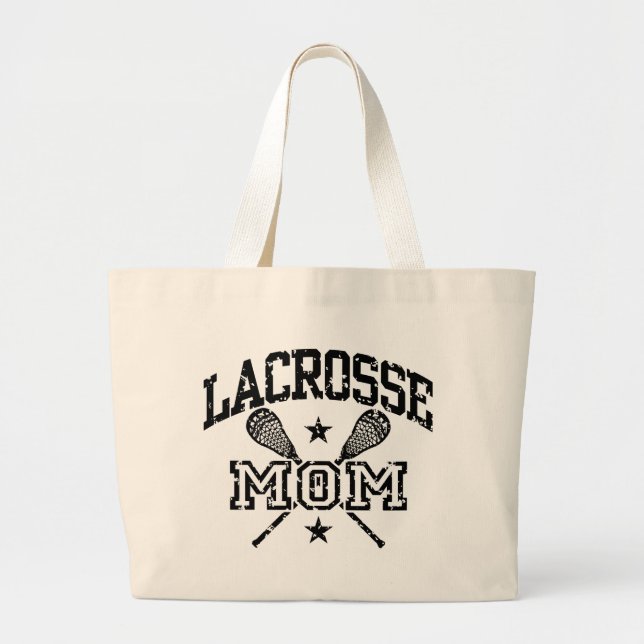 Lacrosse-Mama Jumbo Stoffbeutel (Vorne)