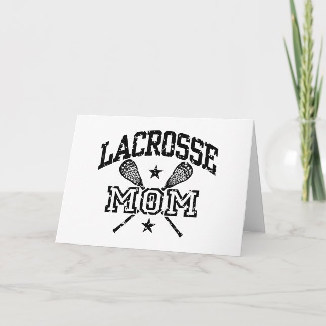 Lacrosse-Mama Karte (Vorderseite)