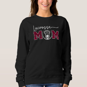 Lacrosse Mama Leopard Print Lax Sport Niedlich Lax Sweatshirt