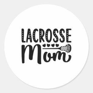 Lacrosse Mama Shirt Niedlich Lacrosse Player Desig Runder Aufkleber