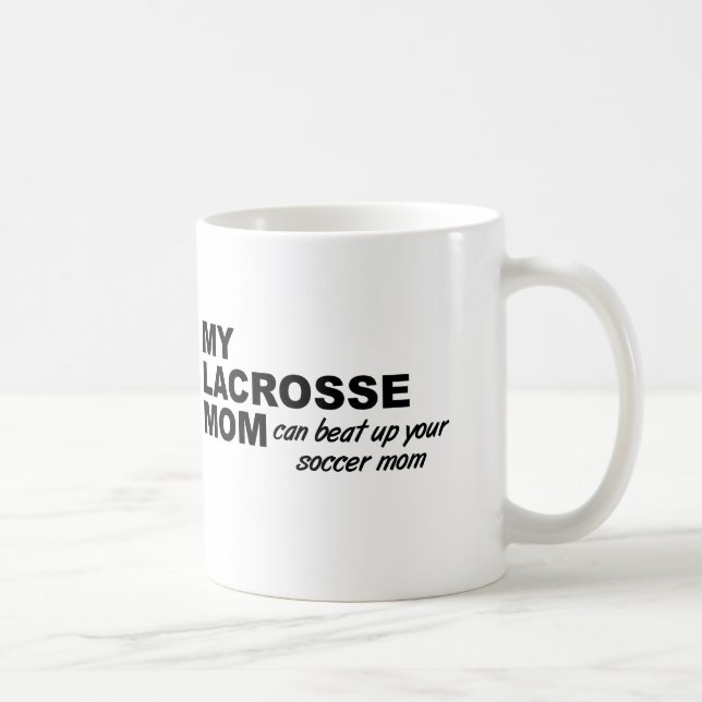 Lacrosse Maman Drôle Mug (Droite)