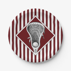 Lacrosse Maroon Team Party Paper Teller