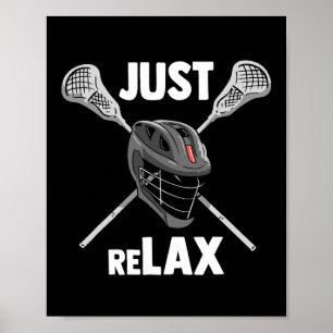 Lacrosse Men Women Lacrose Player Boys Goalie Poster