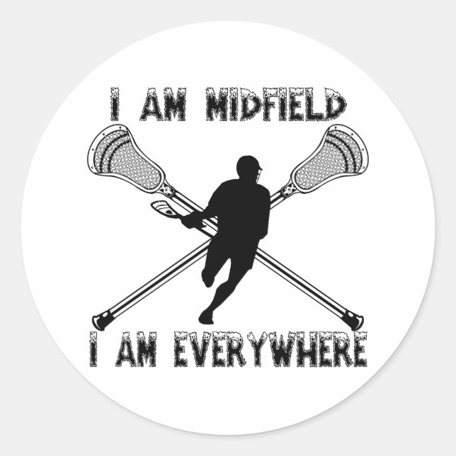 Lacrosse Midfield Everywhere Aufkleber (Vorderseite)