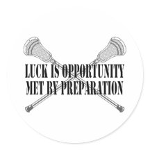 Lacrosse Motivation Luck Sticker