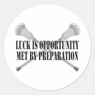 Lacrosse Motivation Luck Sticker